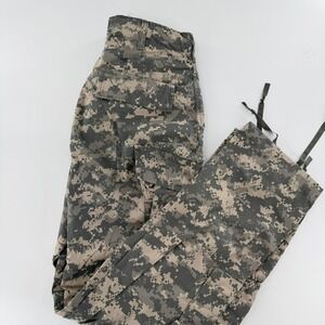 US Military Cargo Pants ACU Digital Camo 2000s Mens Small Long Grey Green Brown